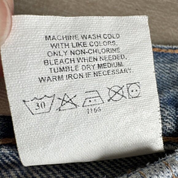 Vintage Gap Relaxed Fit Jeans Mens 36x32‎ Blue Distressed Y2K Denim Pants - Picture 9 of 10